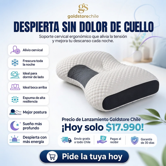 Almohada Cervical Ergonómica 🌙 Duerme Sin Dolor de Cuello